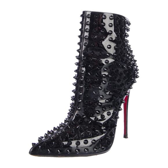 ❤️Christian Louboutin Spike Patent Leather Boots❤️ - Picture 2 of 5